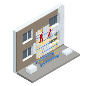 Illustration ATHOME HABITAT service ISOLATION EXTERIEUR image sous licence ADOBESTOCK