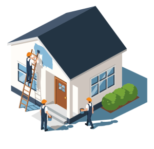 Illustration ATHOME HABITAT service RAVALEMENT DE FAçADE image sous licence ADOBESTOCK