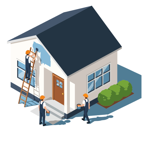 Illustration ATHOME HABITAT service RAVALEMENT DE FAçADE image sous licence ADOBESTOCK